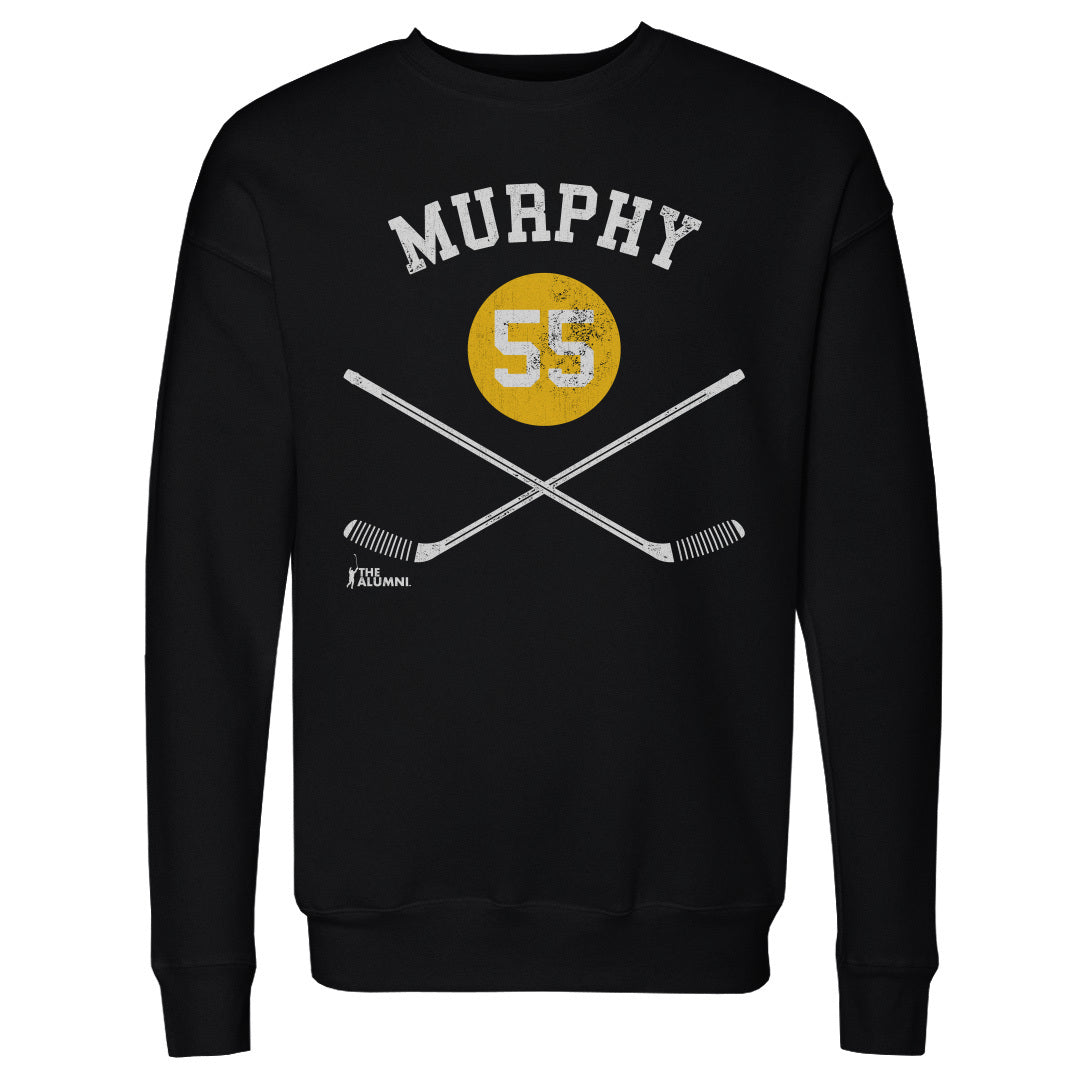Larry Murphy Pittsburgh 55 Sticks WHT