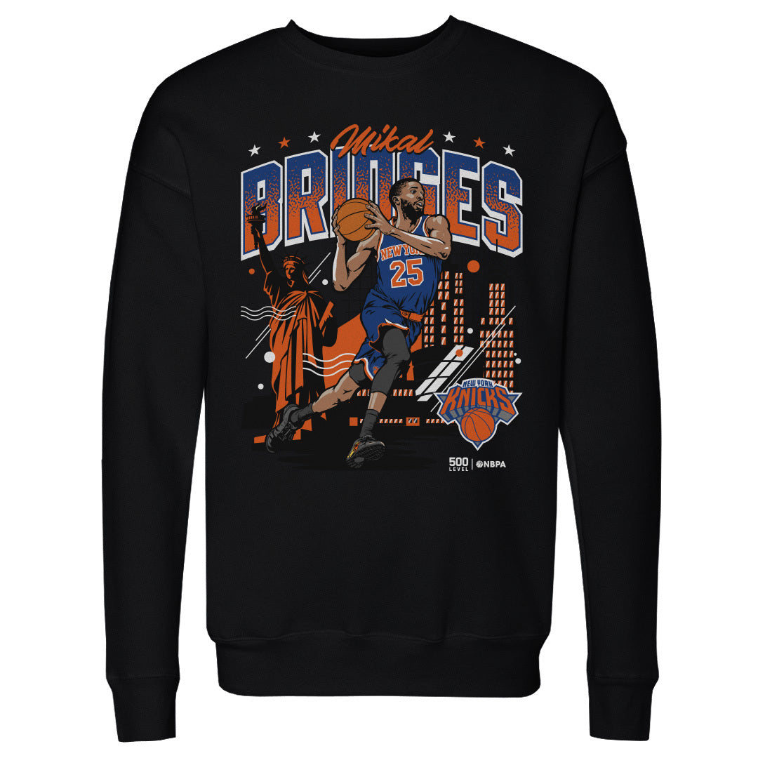 Mikal Bridges New York Knicks Skyline WHT