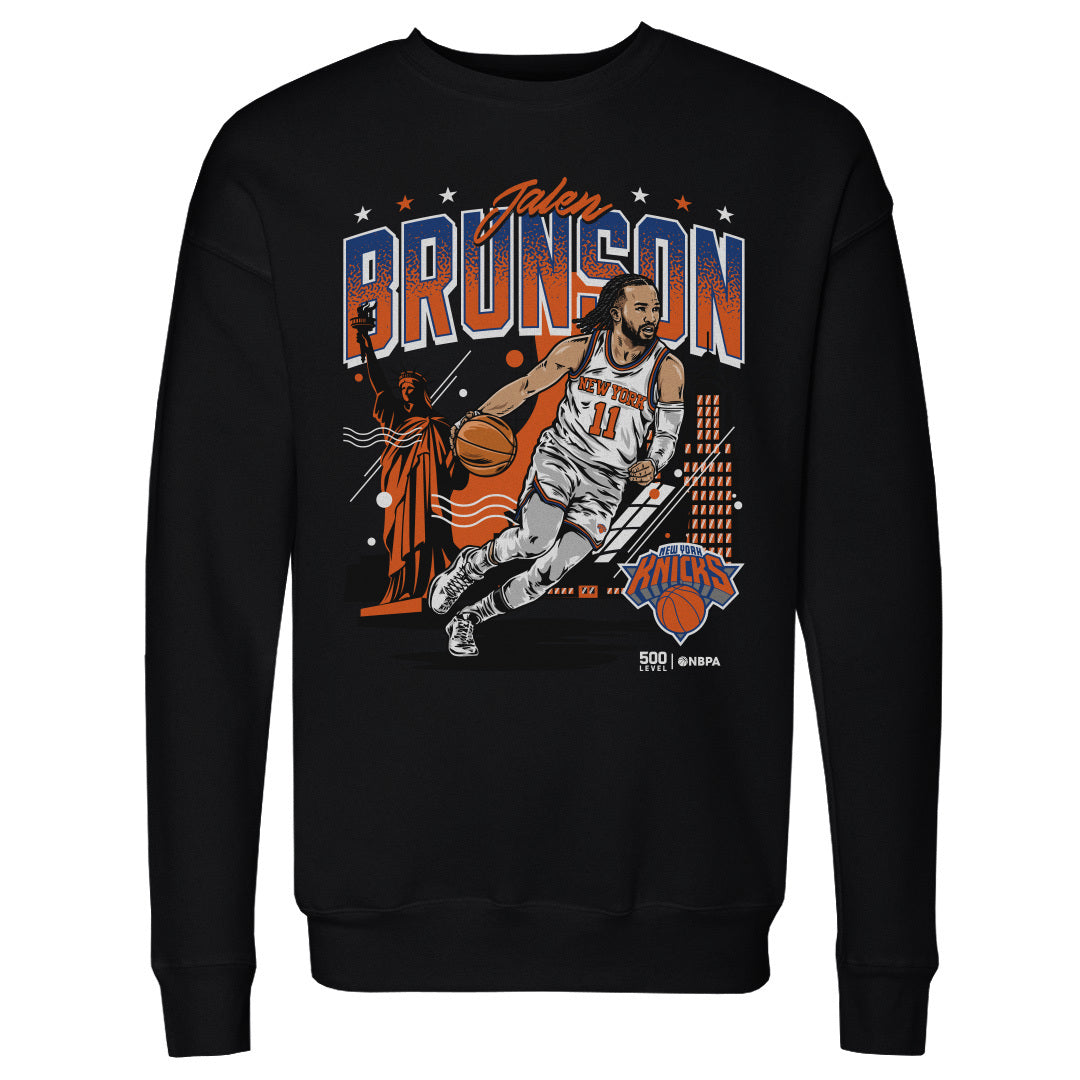 Jalen Brunson New York Knicks Skyline WHT