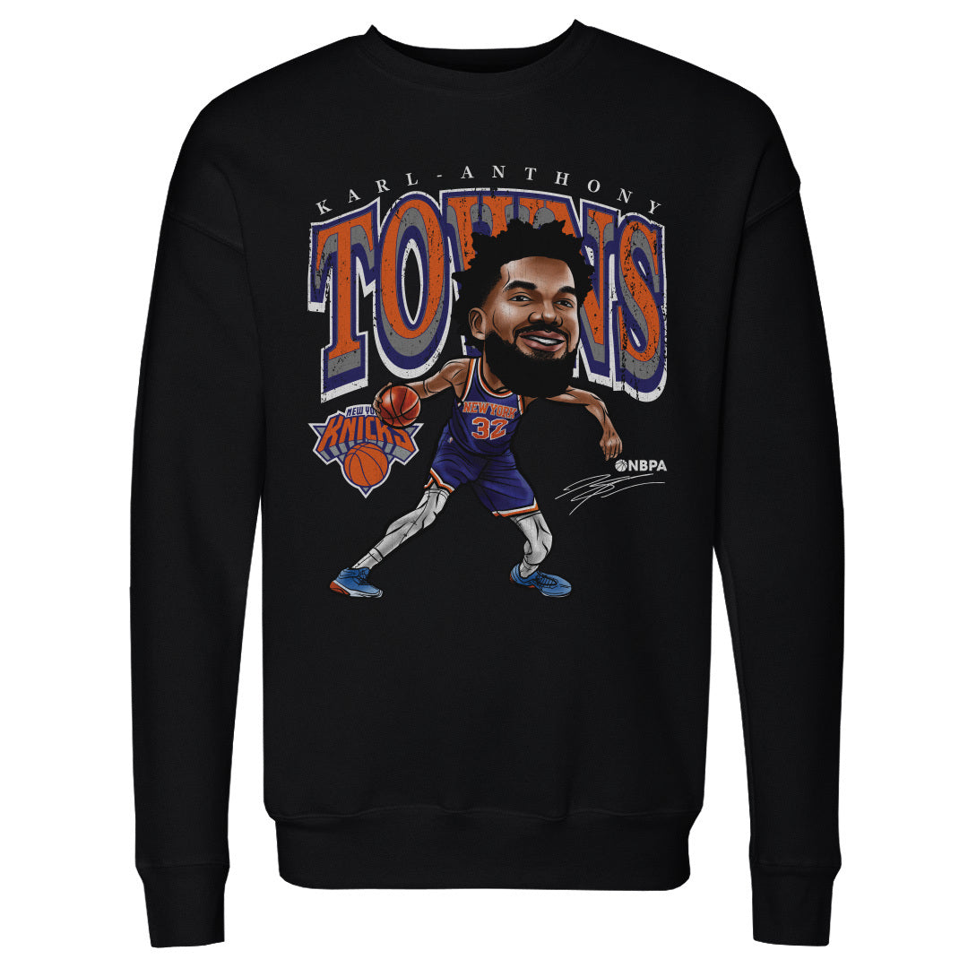 Karl-Anthony Towns New York Knicks Cartoon WHT