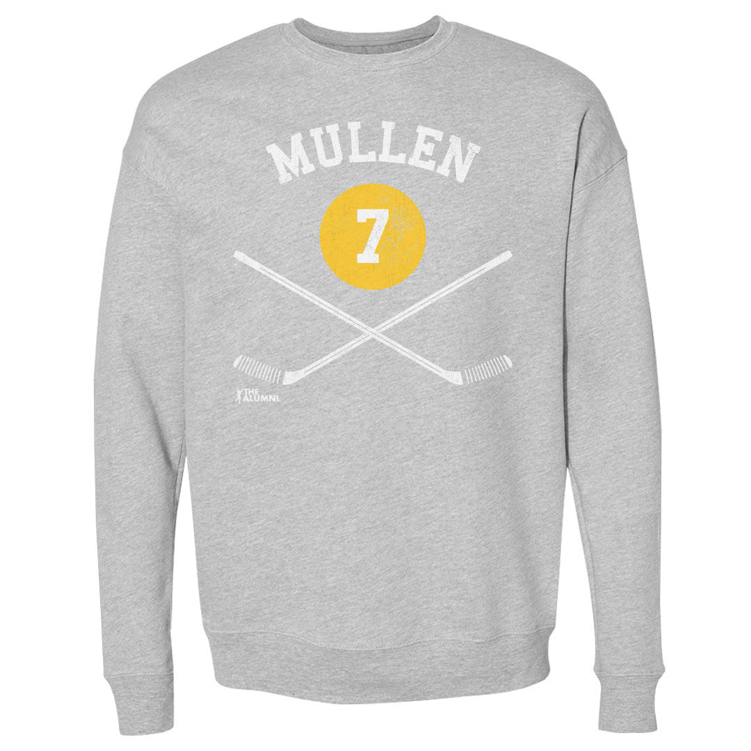 Joe Mullen Pittsburgh 7 Sticks WHT