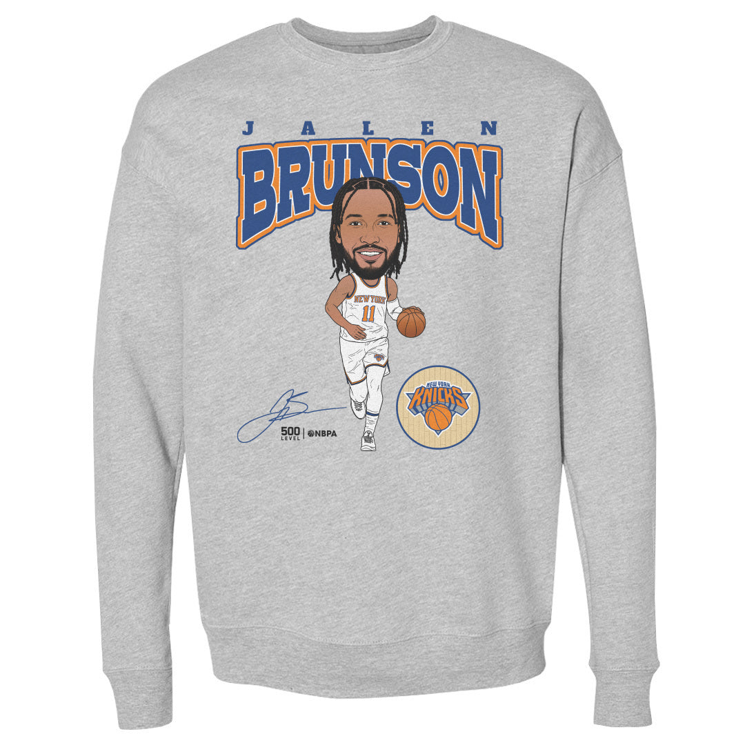 Jalen Brunson New York Knicks Hardwood Comic WHT
