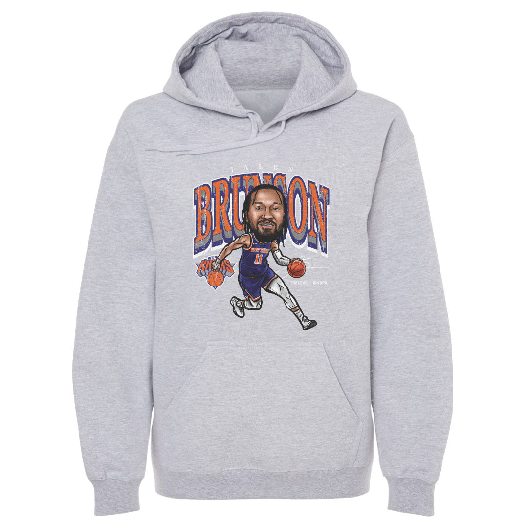 Jalen Brunson New York Knicks Cartoon WHT