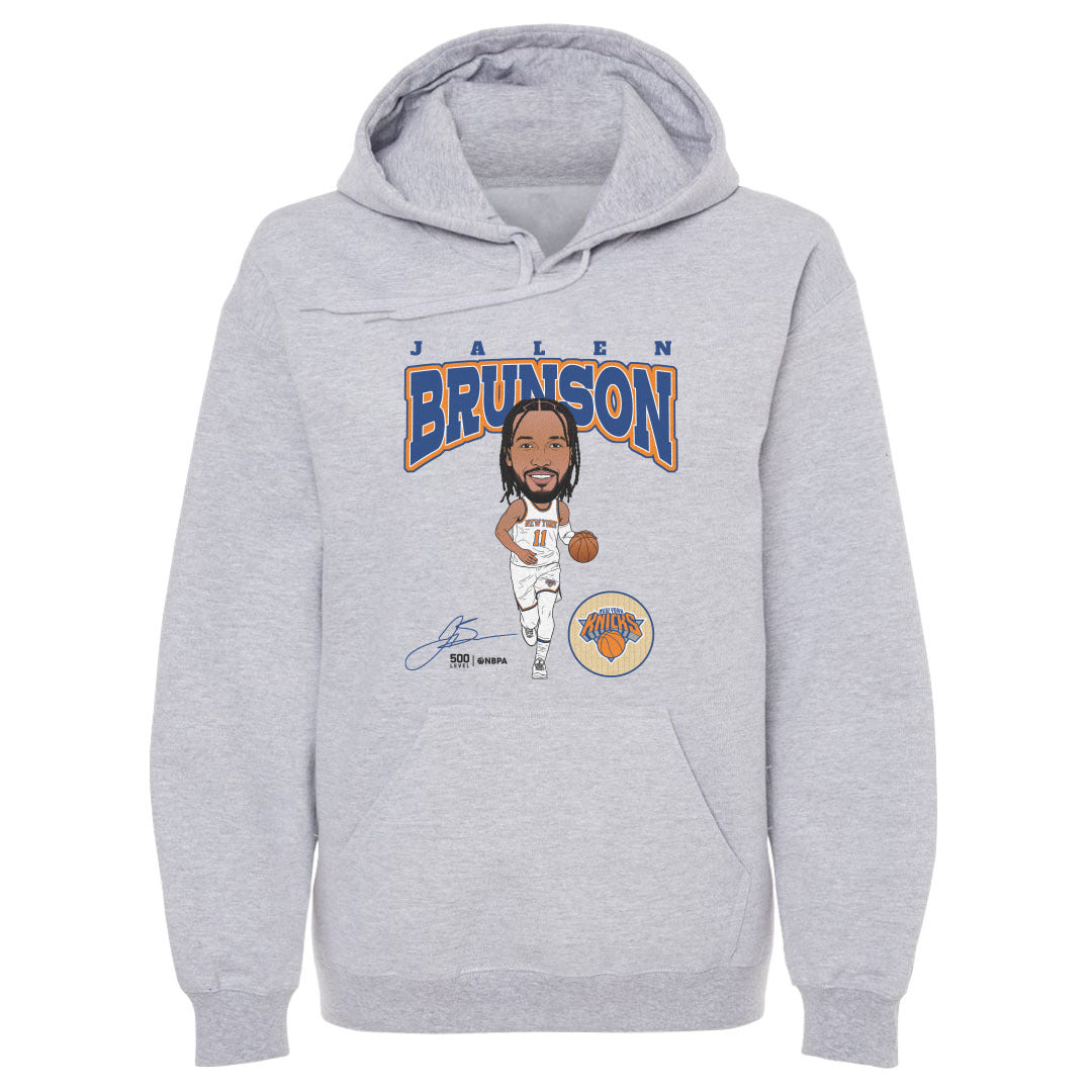 Jalen Brunson New York Knicks Hardwood Comic WHT