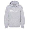 500 LEVEL Wordmark WHT