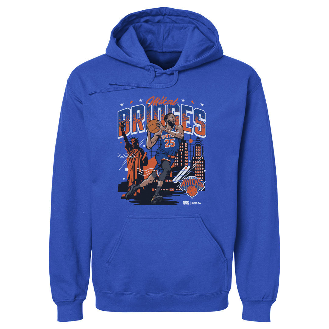 Mikal Bridges New York Knicks Skyline WHT