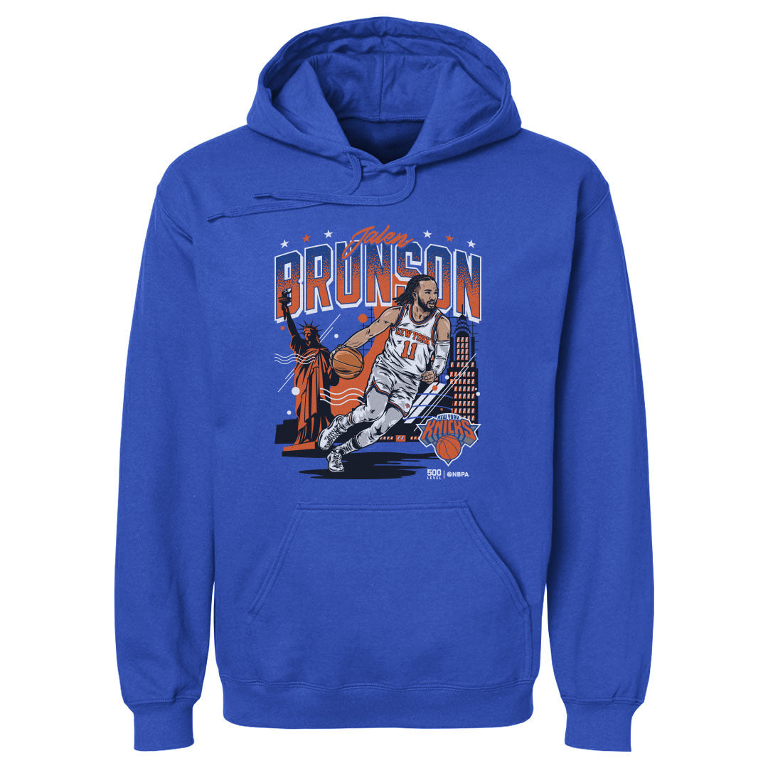 Jalen Brunson New York Knicks Skyline WHT