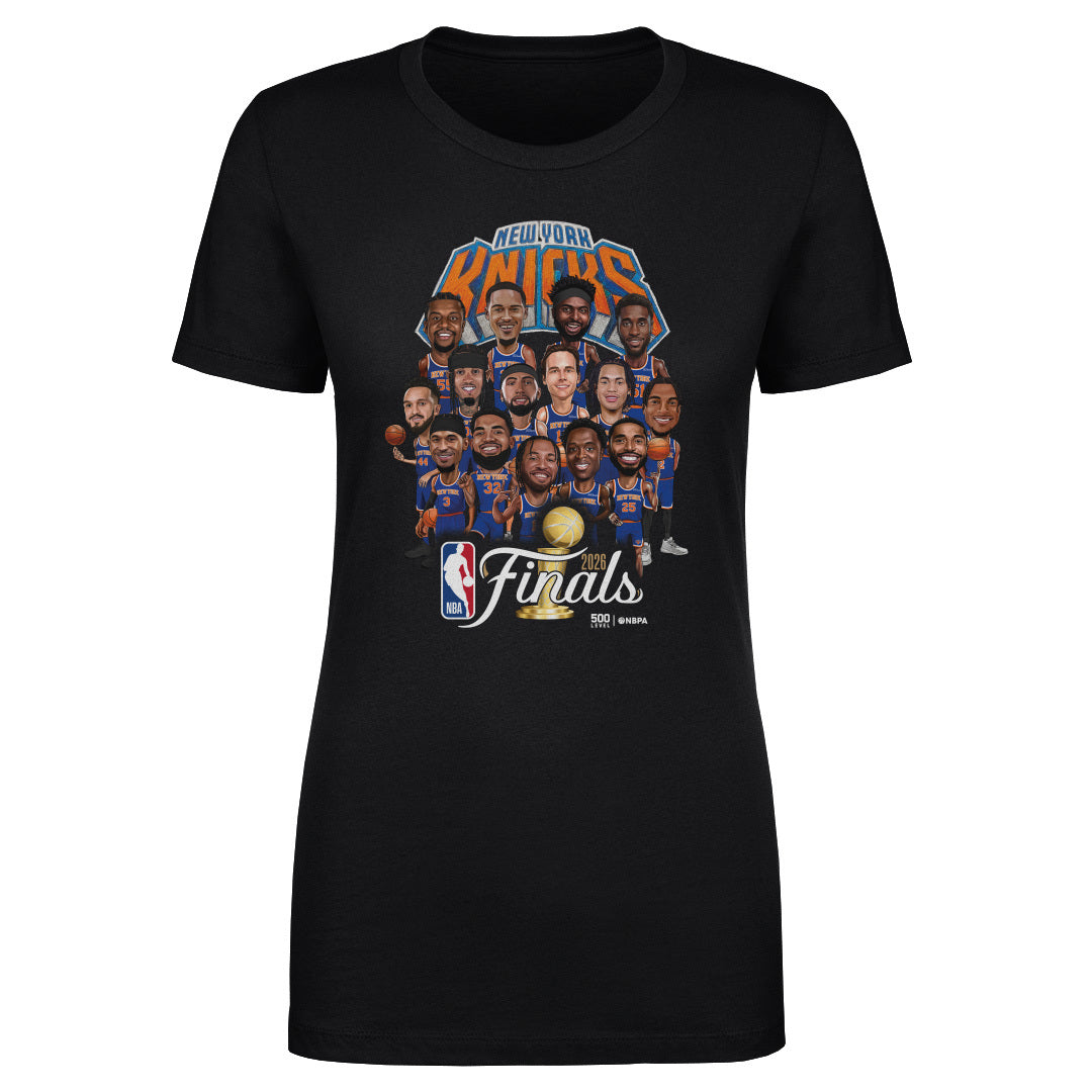 New York Knicks NBA Finals 2026 Caricature WHT
