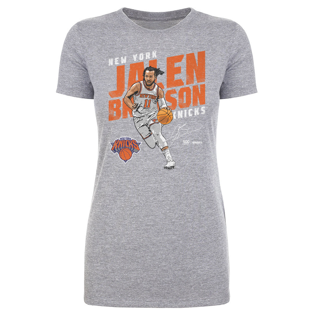 Jalen Brunson New York Knicks Slant WHT