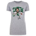 Jayson Tatum Boston Celtics Cartoon WHT