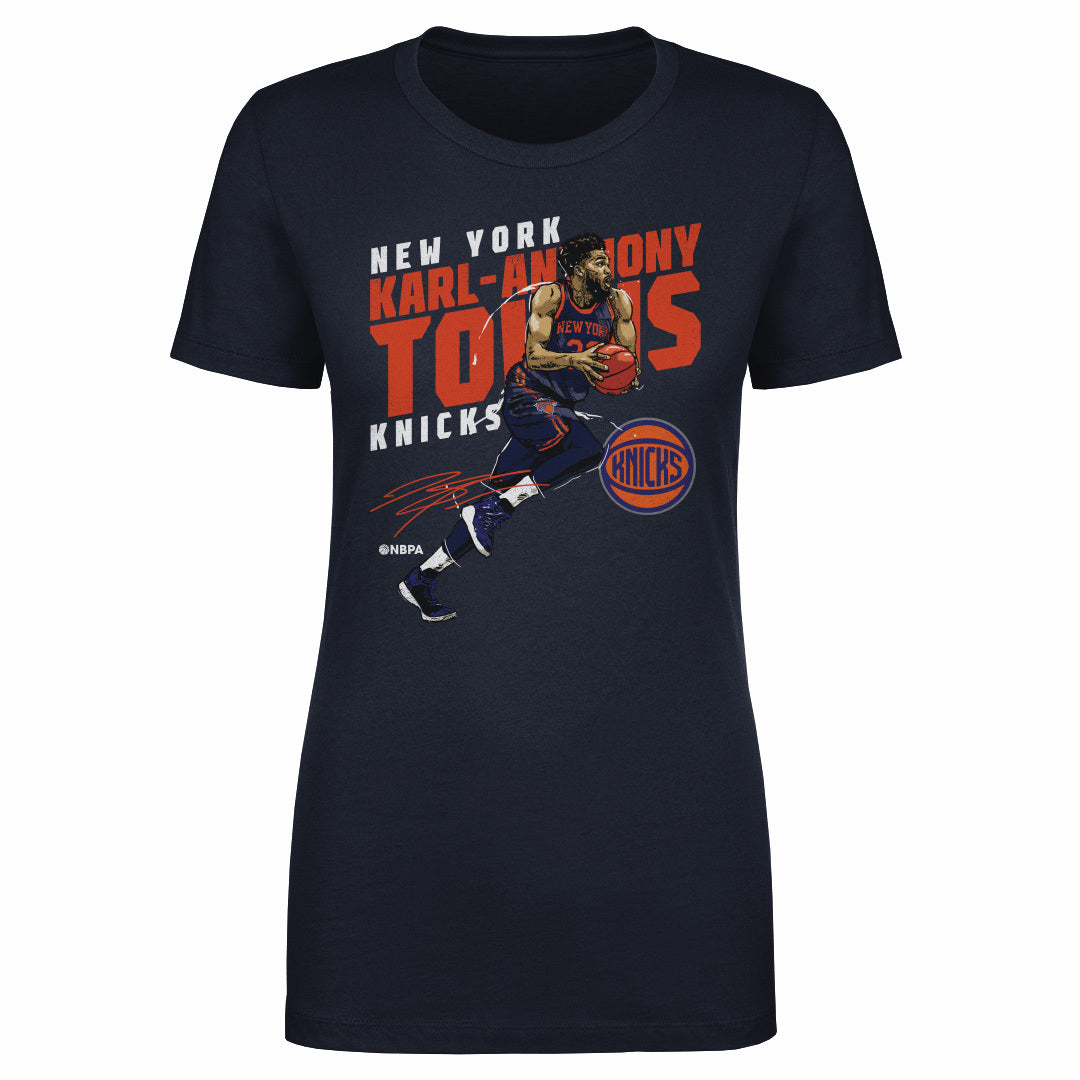 Karl-Anthony Towns New York Knicks Slant WHT