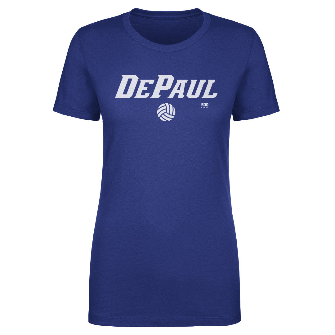 DePaul Blue Demons Volleyball Minimalist WHT