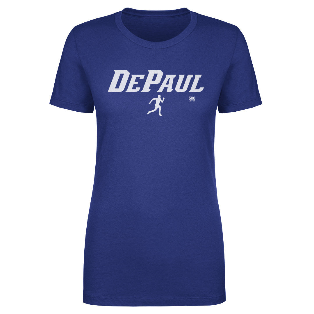 DePaul Blue Demons Track & Field Minimalist WHT
