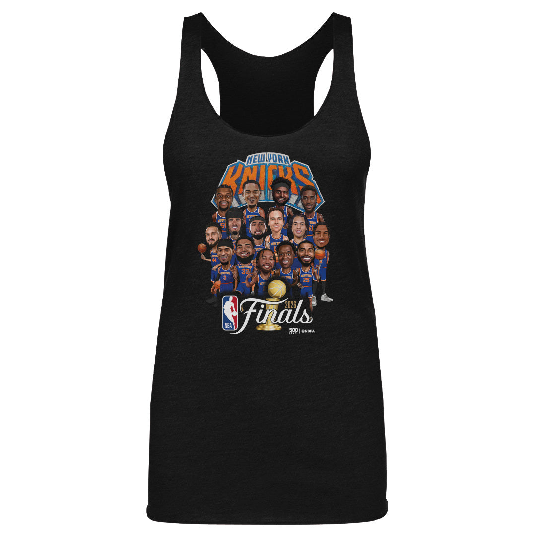 New York Knicks NBA Finals 2026 Caricature WHT