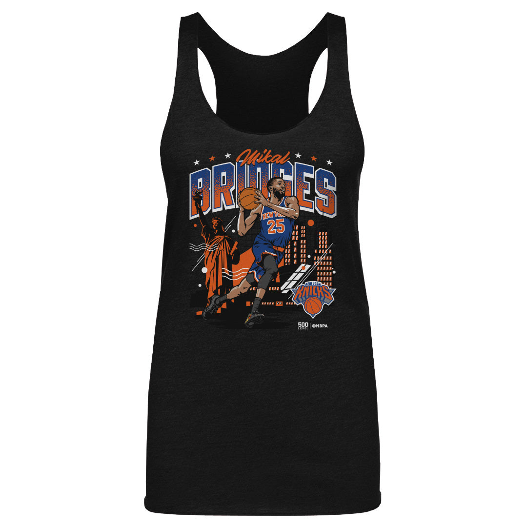 Mikal Bridges New York Knicks Skyline WHT