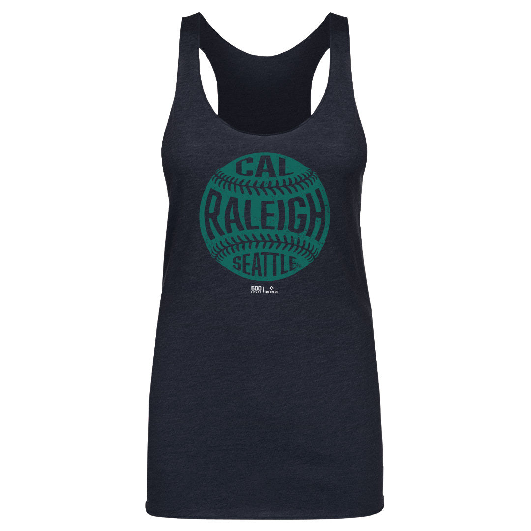 Cal Raleigh Seattle Vintage Baseball WHT