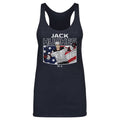Jack Hughes New Jersey American Flag WHT