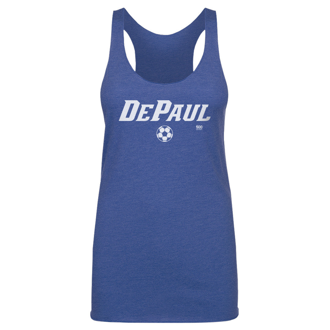 DePaul Blue Demons Soccer Minimalist WHT