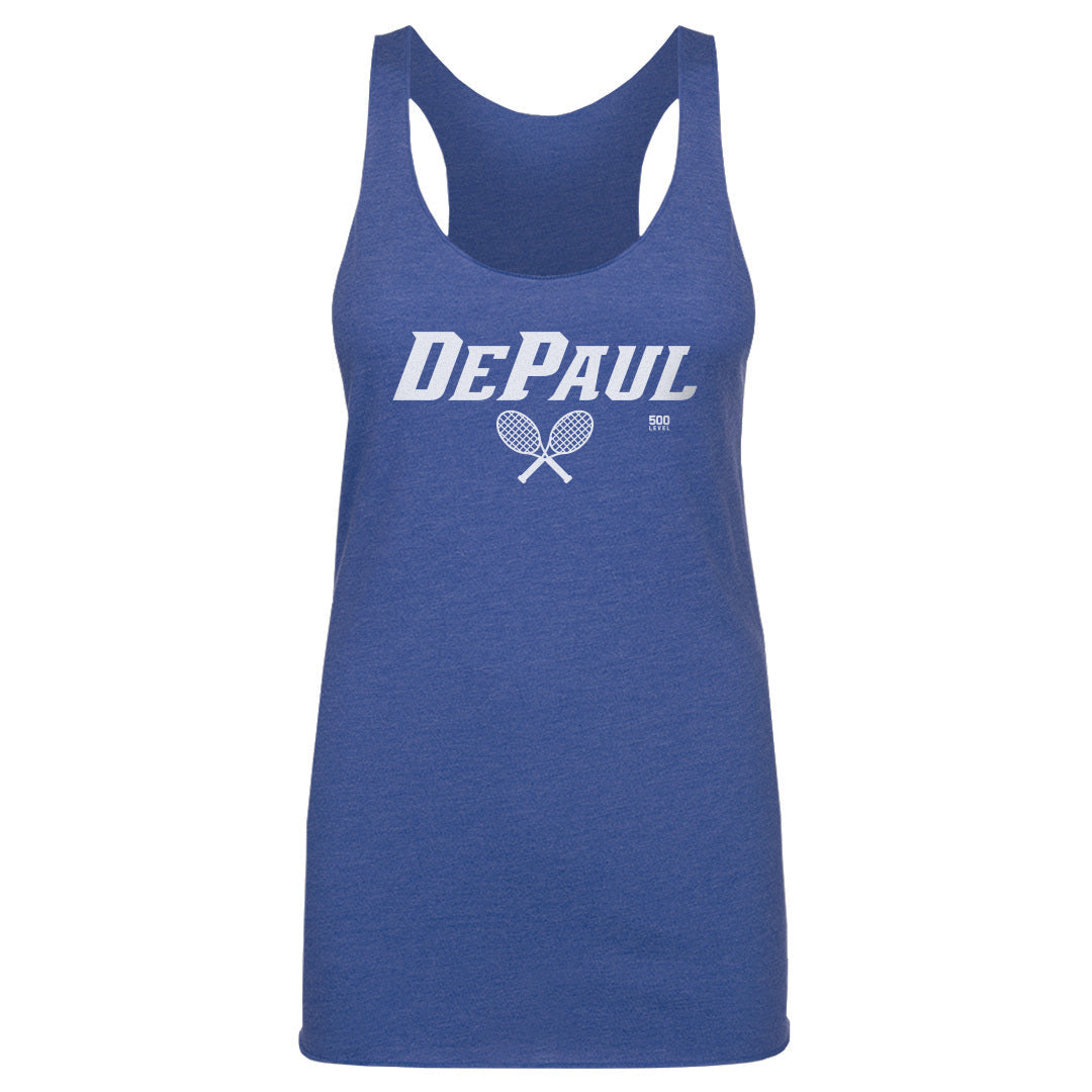 DePaul Blue Demons Tennis Minimalist WHT
