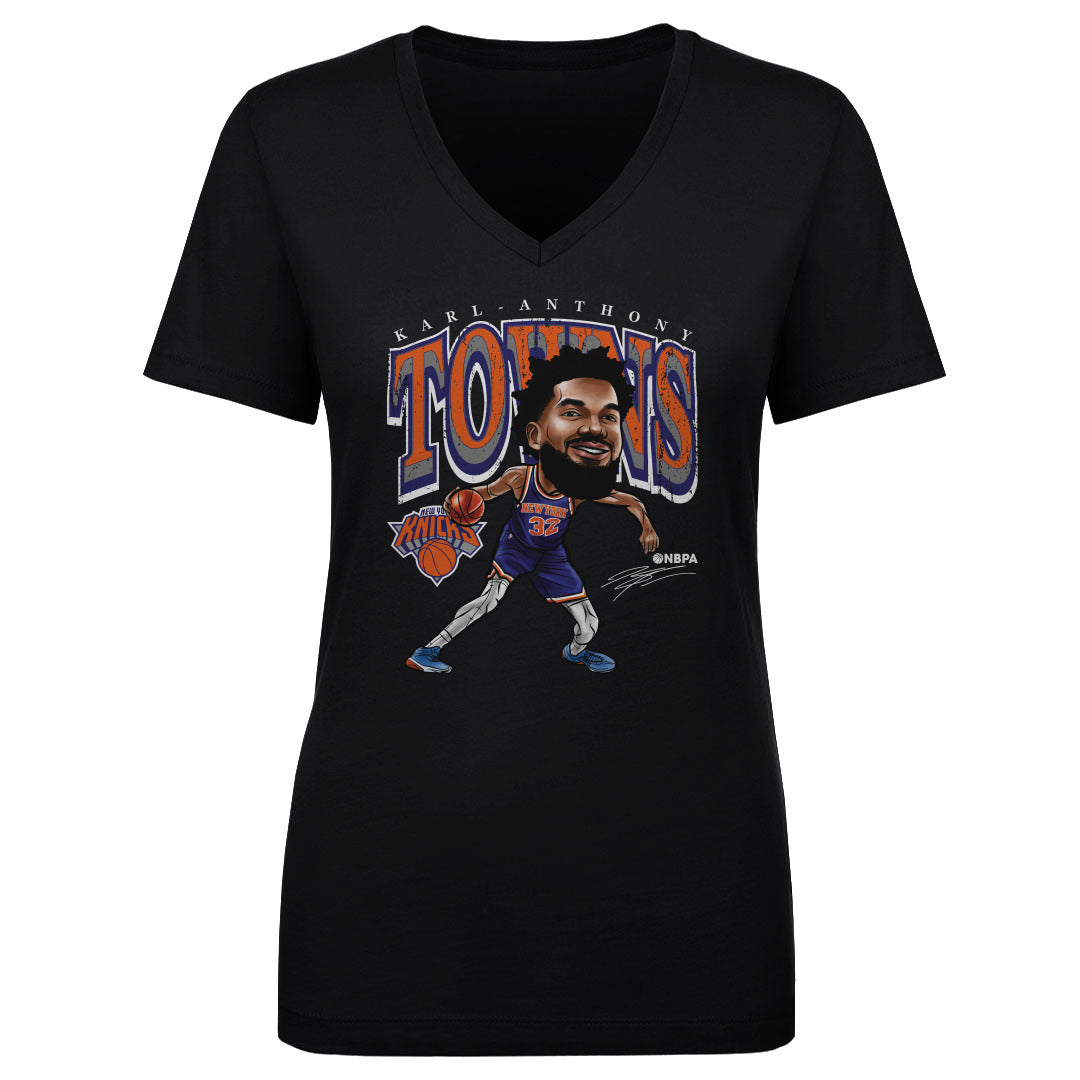 Karl-Anthony Towns New York Knicks Cartoon WHT