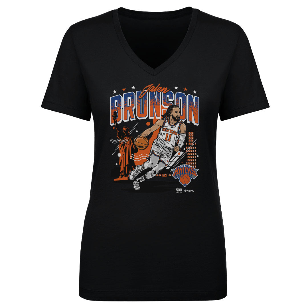 Jalen Brunson New York Knicks Skyline WHT