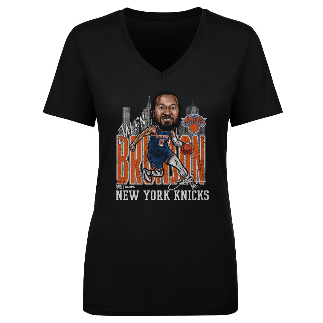 Jalen Brunson New York Knicks Cartoon City Cartoon WHT