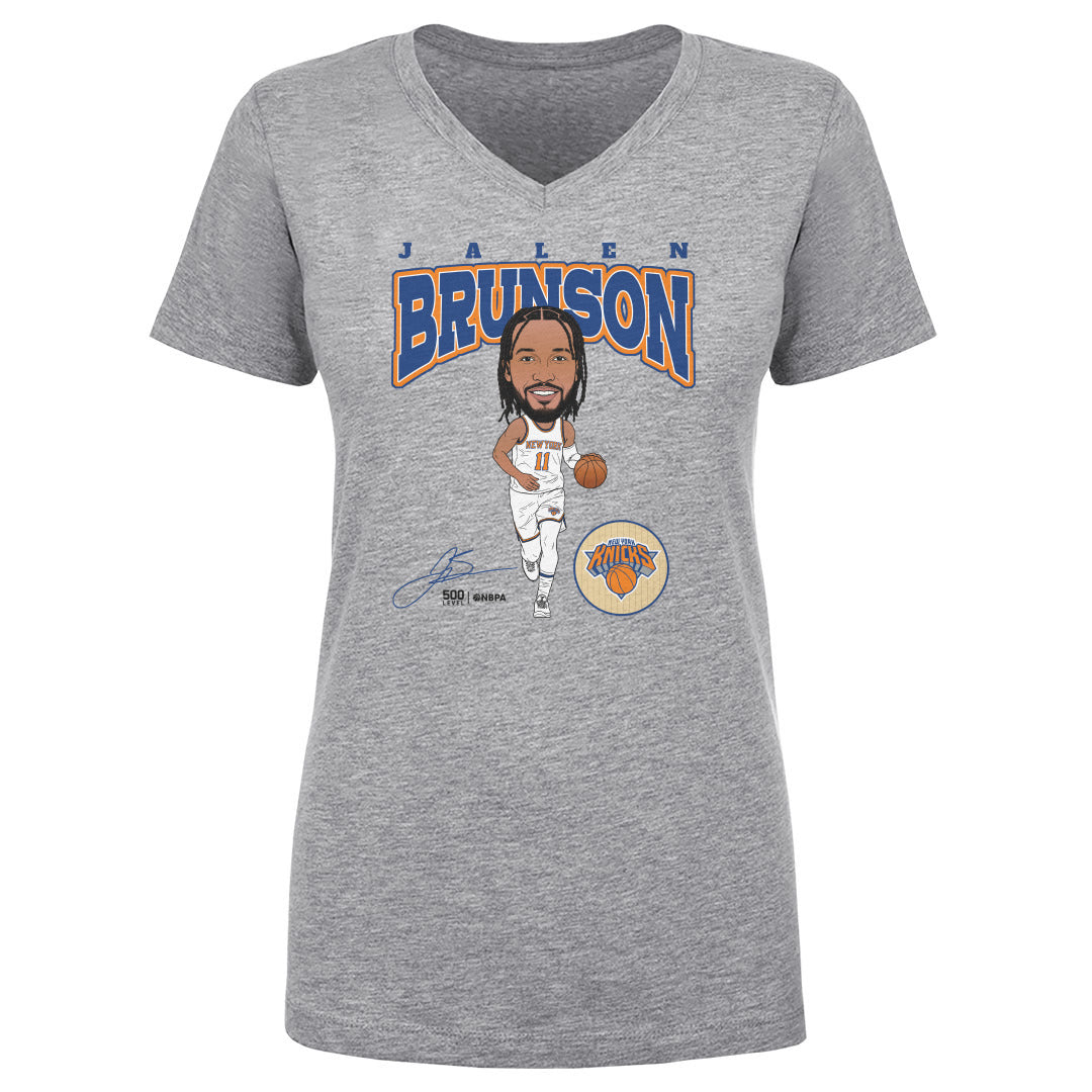 Jalen Brunson New York Knicks Hardwood Comic WHT
