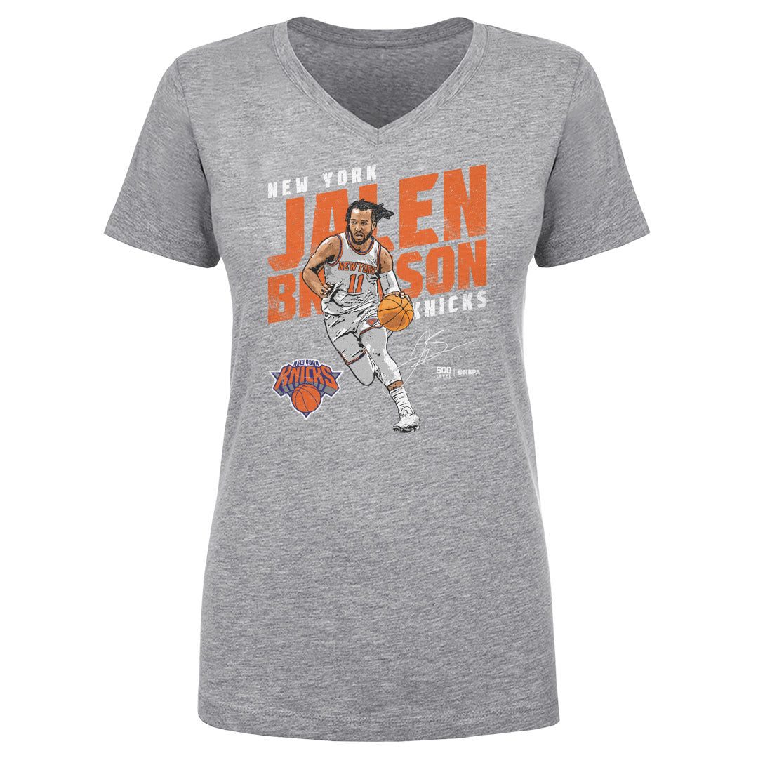 Jalen Brunson New York Knicks Slant WHT