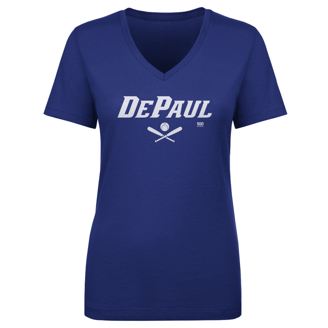 DePaul Blue Demons Softball Minimalist WHT