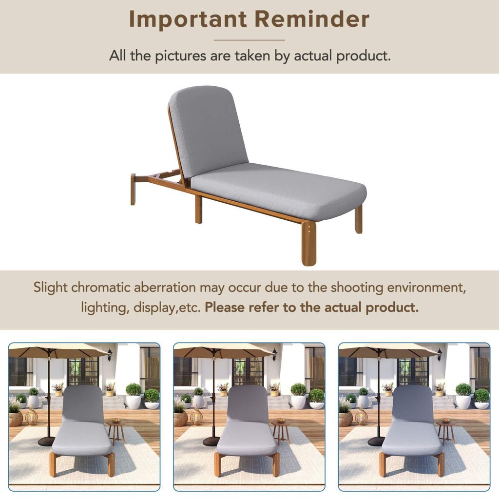 Alora Adjustable Outdoor Chaise Lounge With Reclining Backrest (SAK04689)
