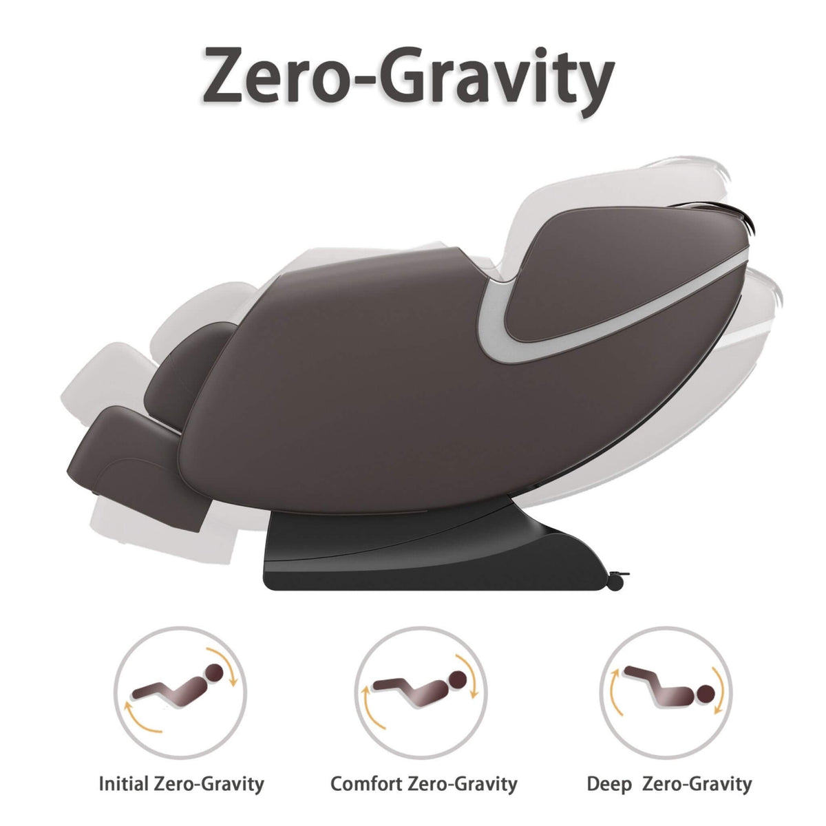 Bosscare Full-Body Zero-Gravity Leather Massage Chair With Zero Gravity And Bluetooth [GR8012] (SAK12074)