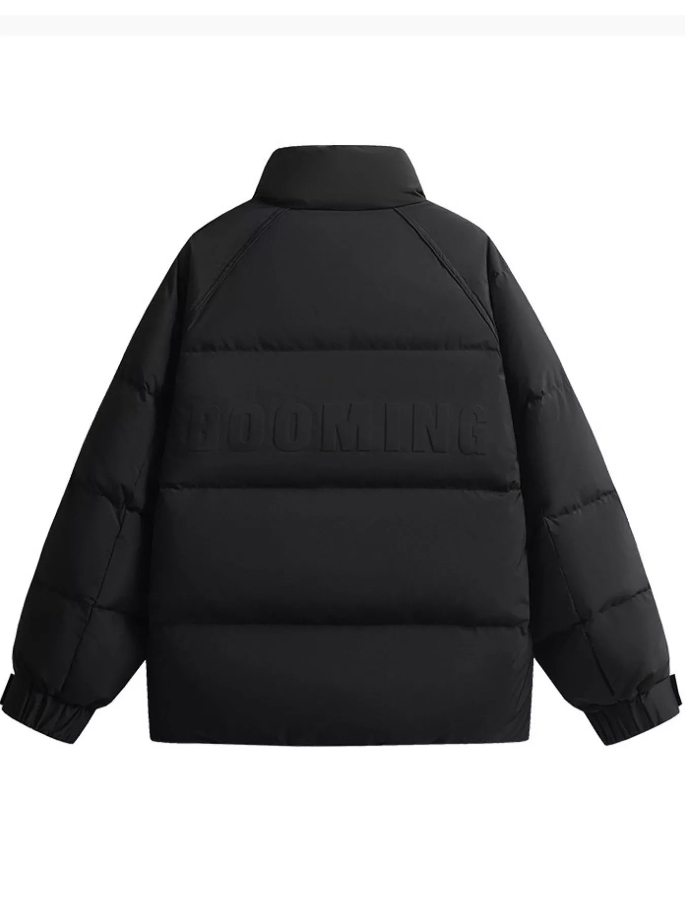 Men's Plus Size Stand Collar Puffer Jacket