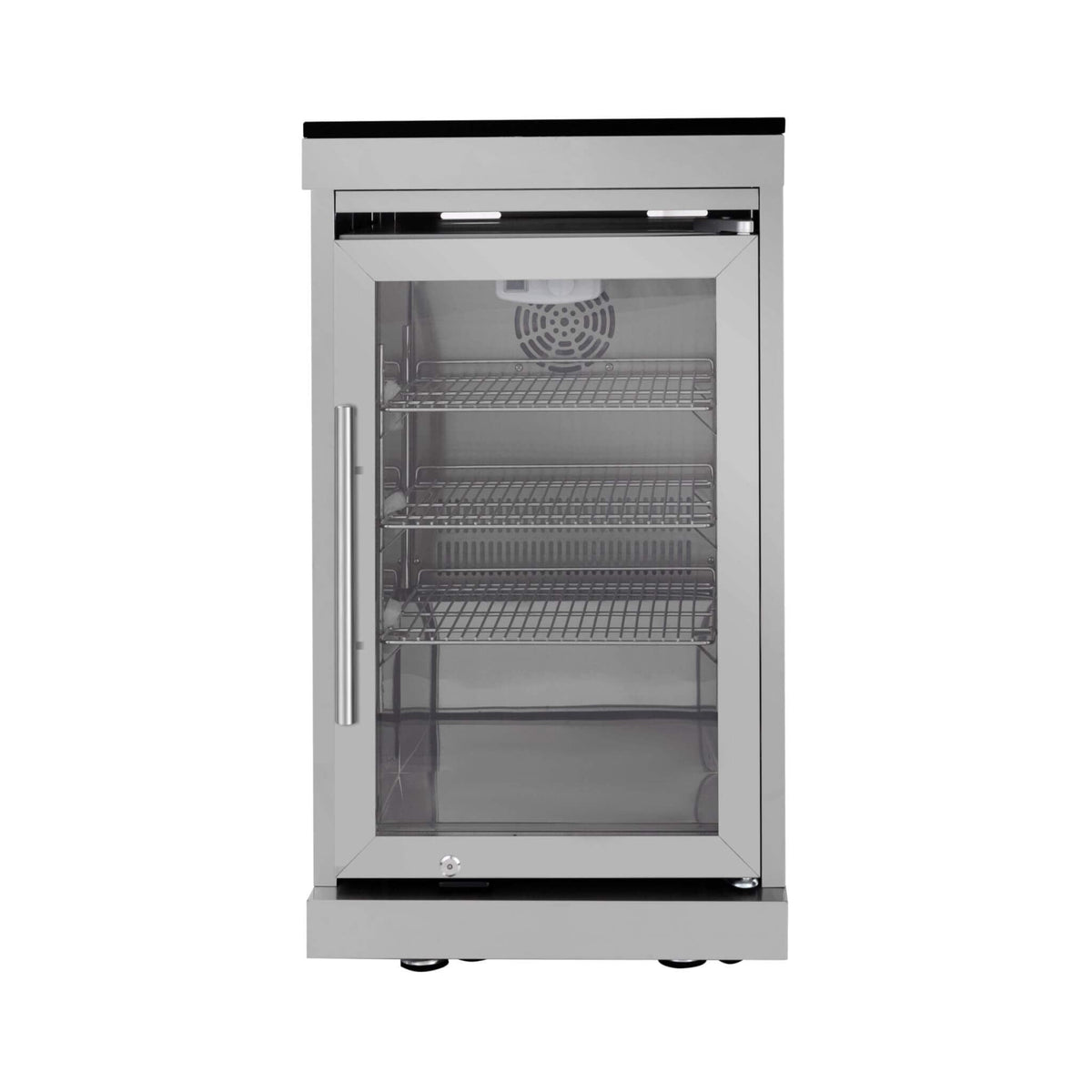 Castelle Flame Capri 96-Inch 6-Burner 85000 BTU Outdoor Kitchen Liquid Propane Grill Island With Fridge (SAK42895)