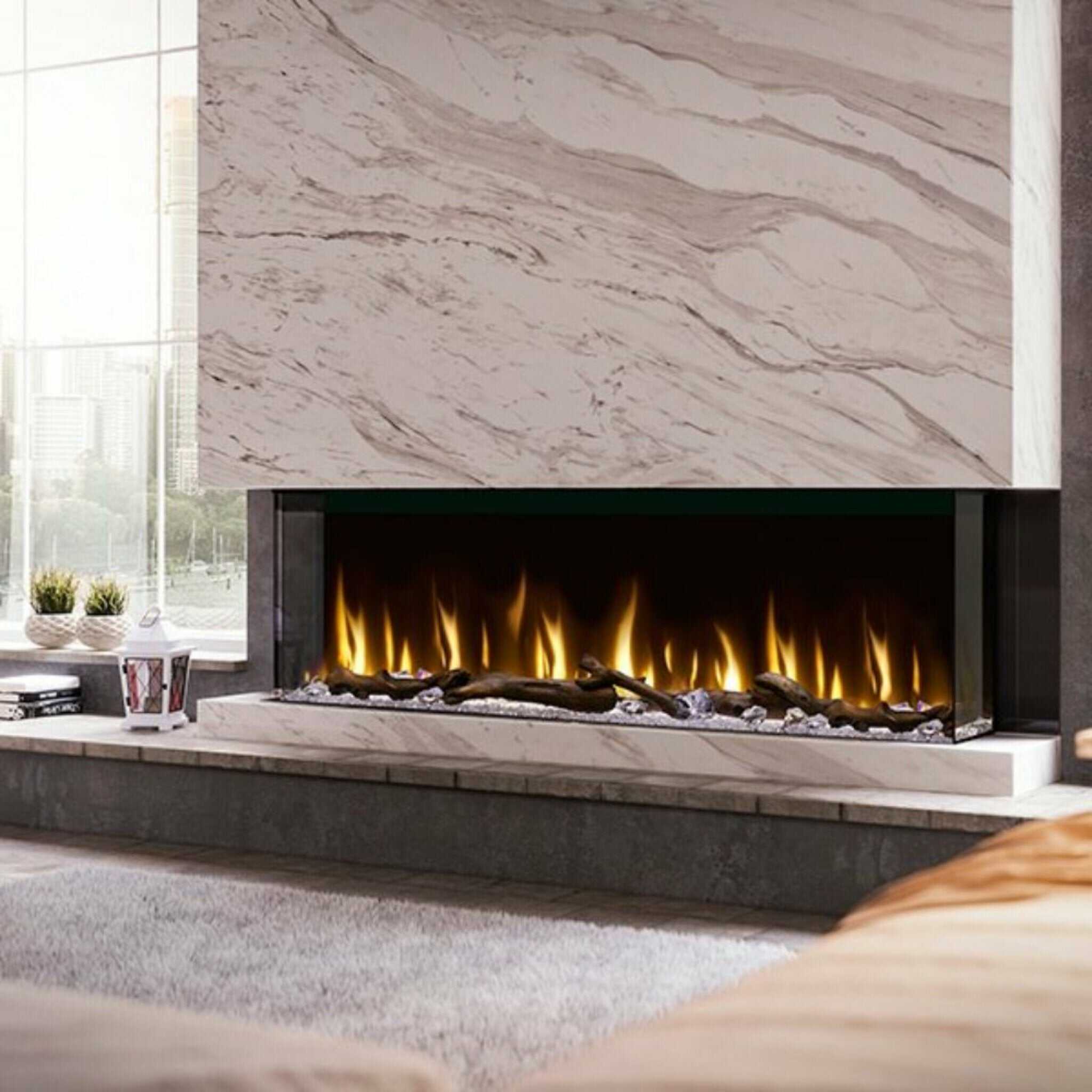 Dimplex IgniteXL Bold 60-Inch Built-In Linear Modern Electric Fireplace With Multi Colored Flames [XLF6017-XD] (SAK90413)