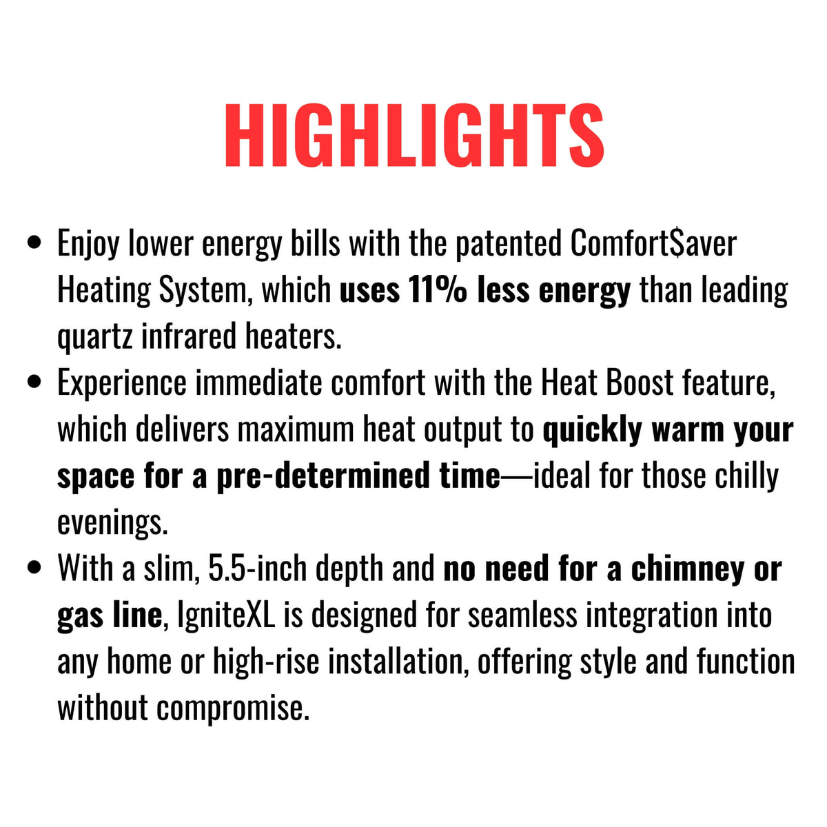 Dimplex IgniteXL Linear Electric Fireplace With Comfort Saver Heating System (SAK82596)