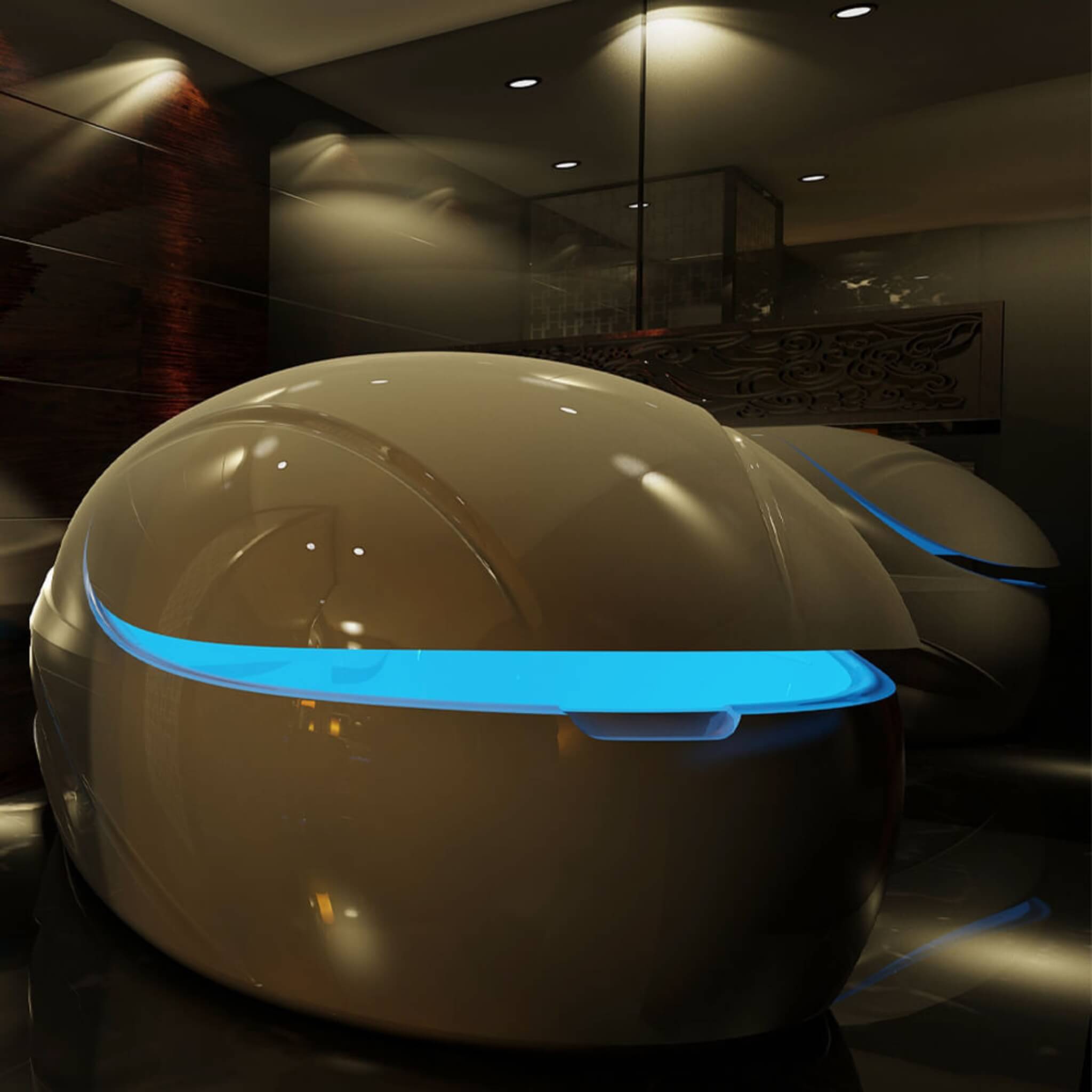 Dreampod Vmax Commercial Home Flotation Sensory Isolation Tank Pod Spa [DPFP202WPE] (SAK95142)