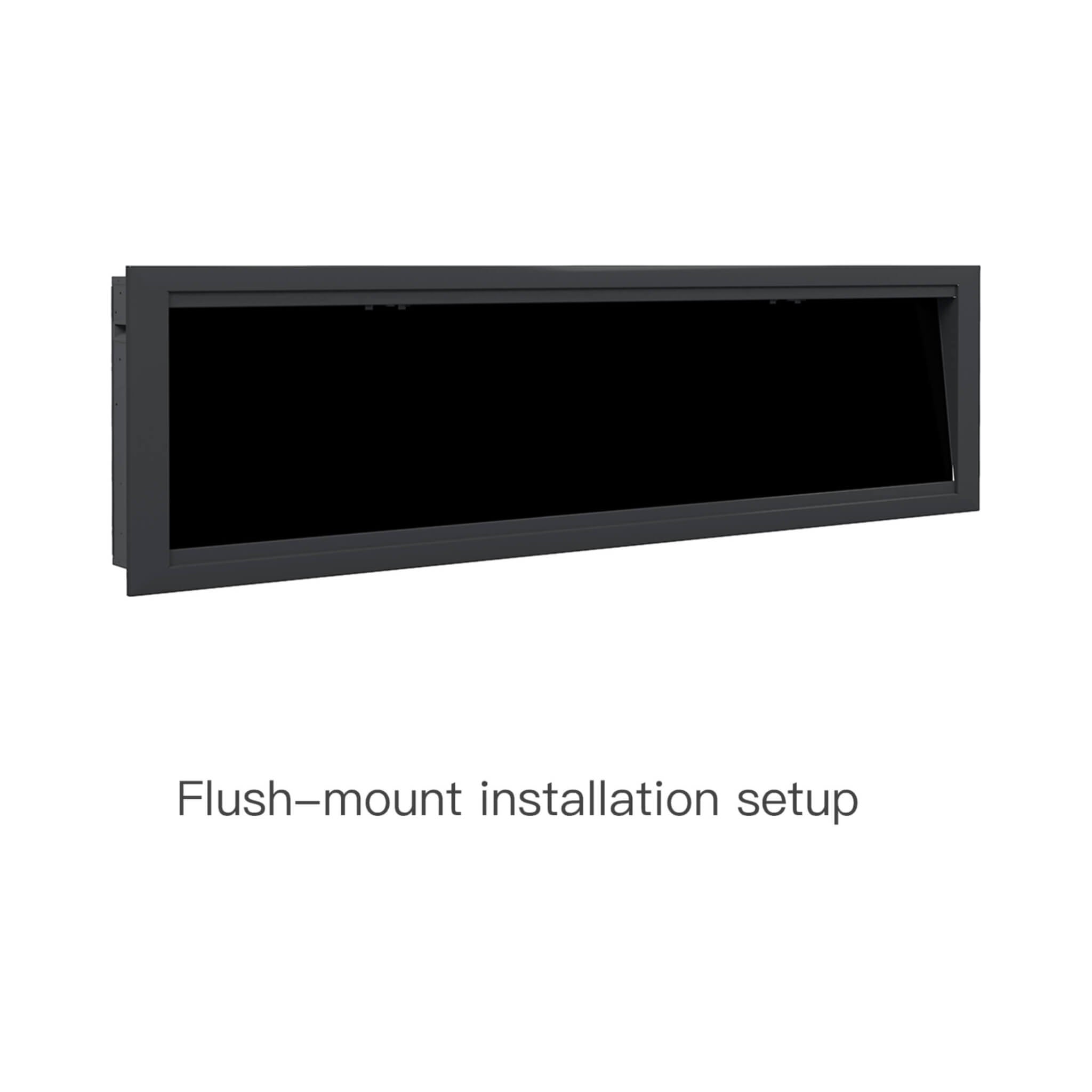 Dynasty Allegro 76-Inch Black Smart Linear Electric Fireplace [DY-BFM76] (SAK56392)