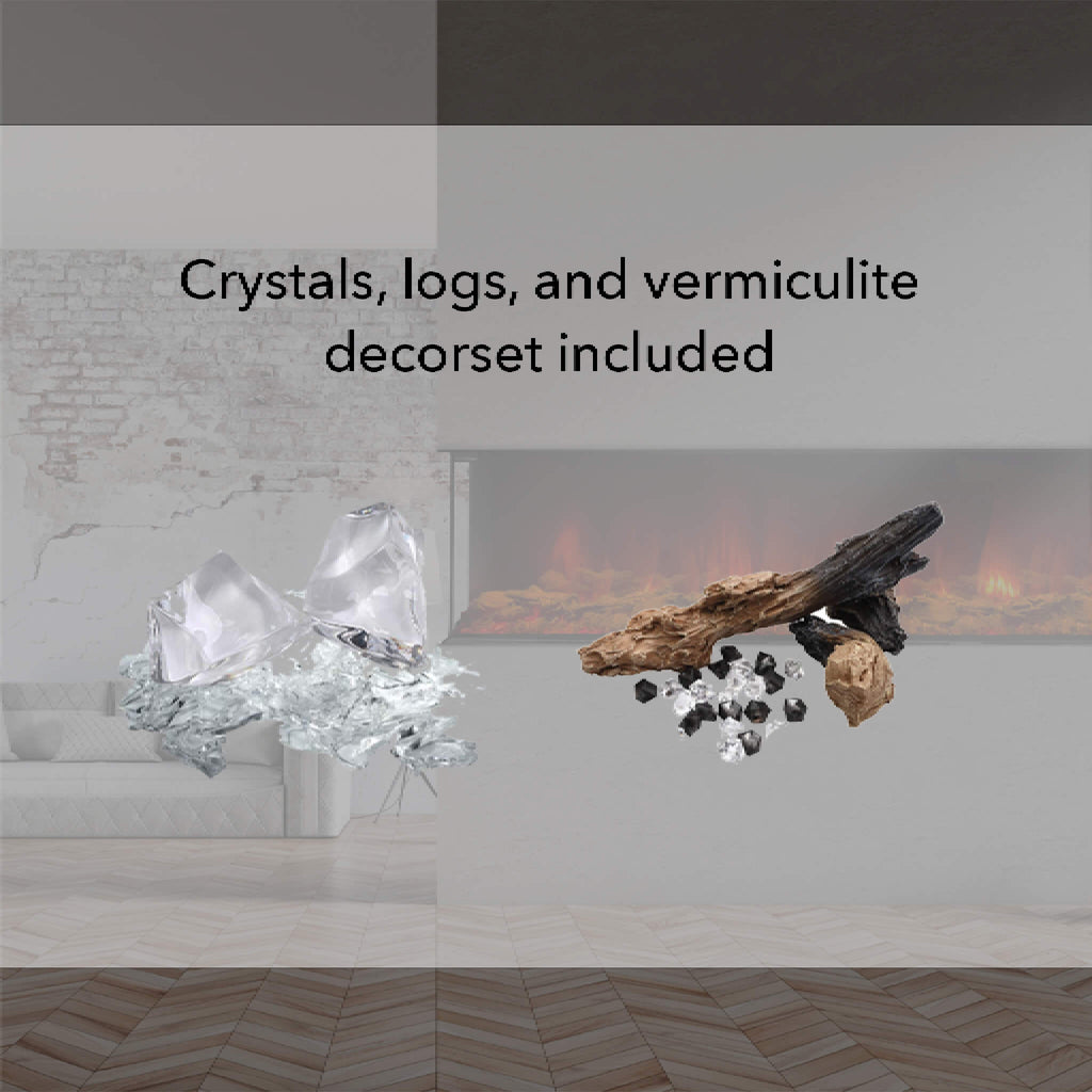 Dynasty Melody 35-Inch Multi-Sided Smart Electric Fireplace With Auto Shut Off [DY-BTS35] (SAK87490)
