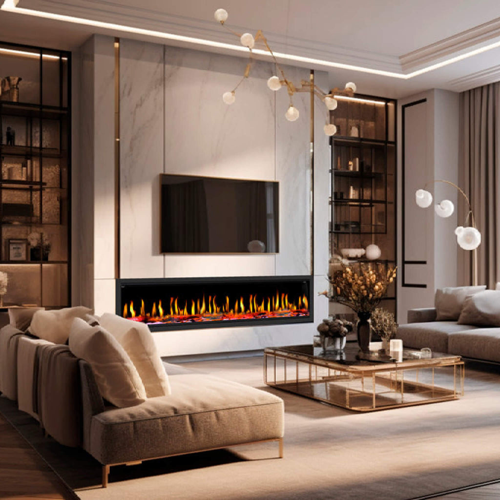 Dynasty Tempo 76-Inch Virtual Linear Electric Fireplace [DY-FVX76] (SAK84710)