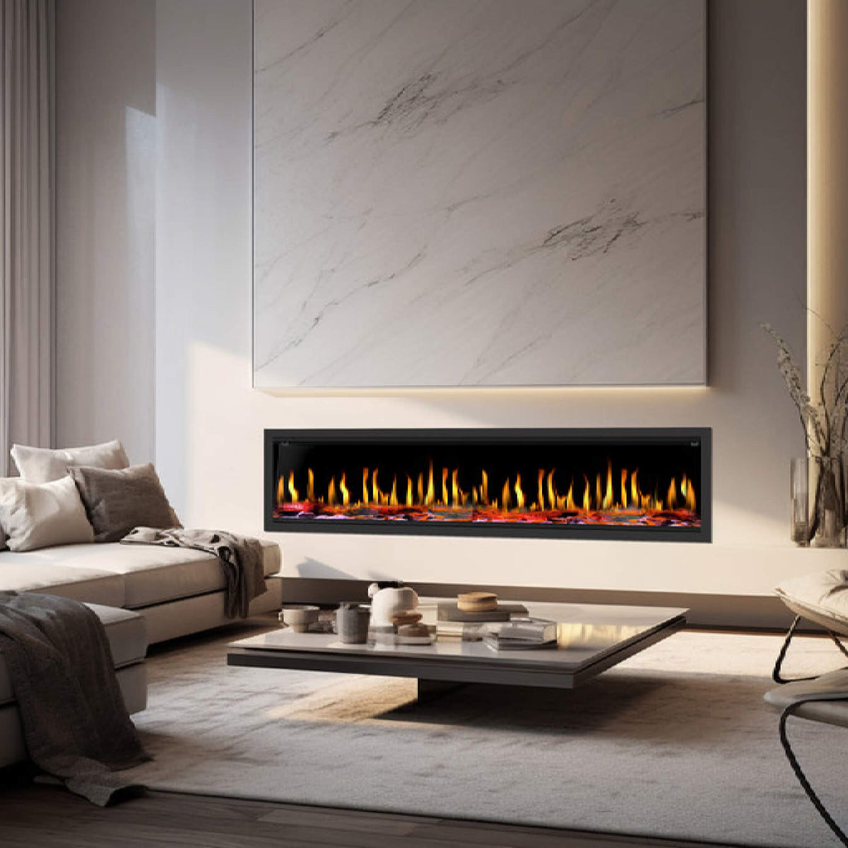 Dynasty Tempo 100-Inch Virtual Linear Electric Fireplace [DY-FVX100] (SAK59234)