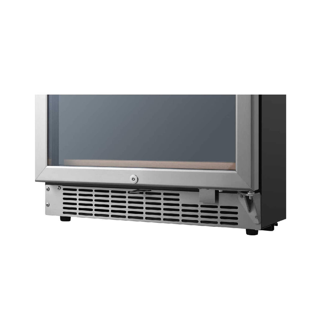 Edgestar 24-Inch 141 Bottle Capacity Freestanding Dual Zone Wine Cooler With Interior Lighting [CWR1552DZ] (SAK49245)