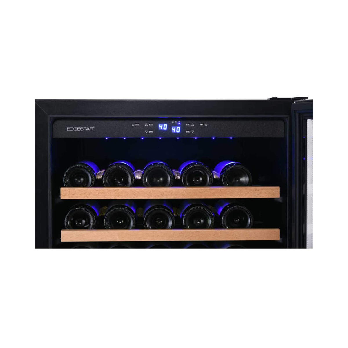 Edgestar 24-Inch 142 Bottle Built-In Dual Zone Double Door Wine Cooler With Door Lock [CWR1553DD] (SAK30742)