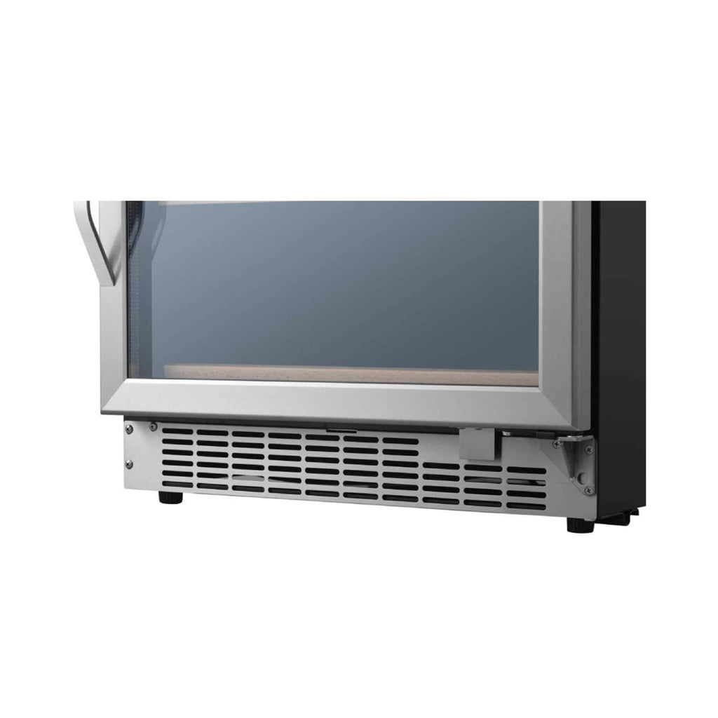 Edgestar 24-Inch 142 Bottle Built-In Dual Zone Double Door Wine Cooler With Door Lock [CWR1553DD] (SAK30742)