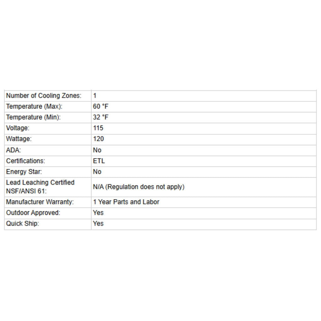 Edgestar 24-Inch Outdoor Kegerator Conversion Refrigerator With Forced Air Refrigeration [BR7001SSOD] (SAK17462)