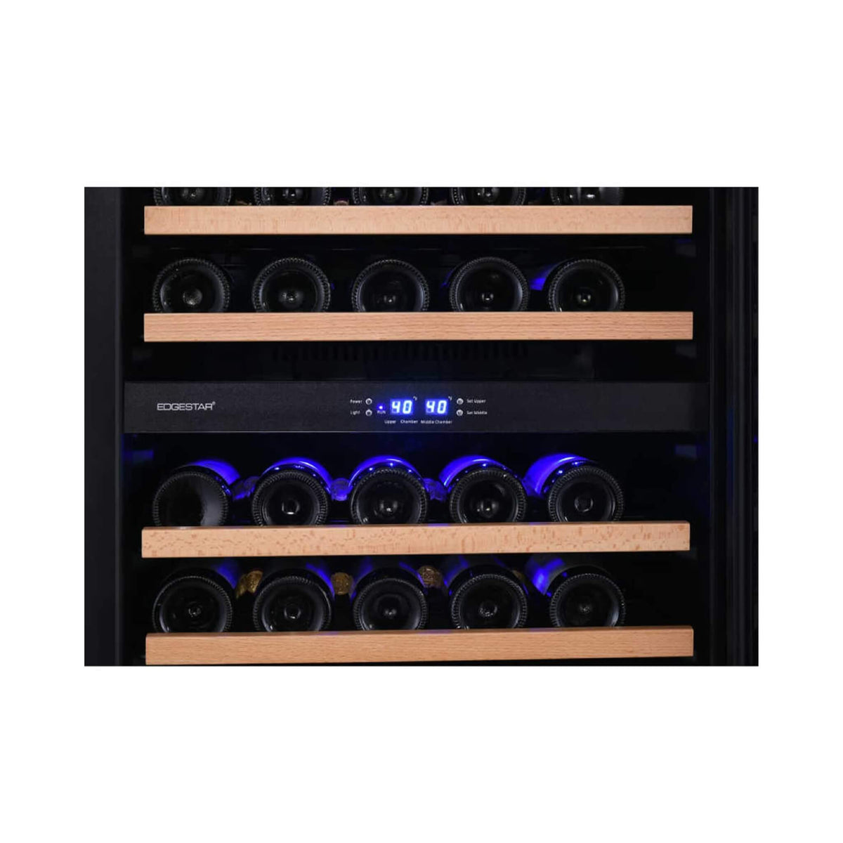 Edgestar 24-Inch Wide 131 Bottle Capacity Built-In Triple Zone Wine Cooler (SAK65891)