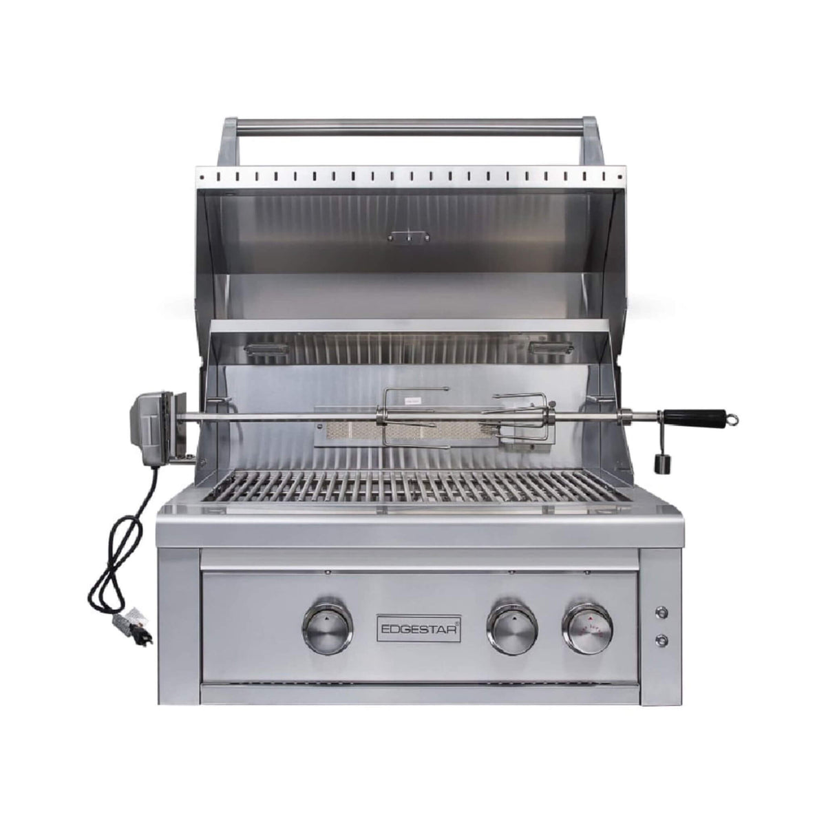 Edgestar 60K BTU 30-Inch Freestanding LED Lighting Grill And Cart With Rotisserie (SAK63985)