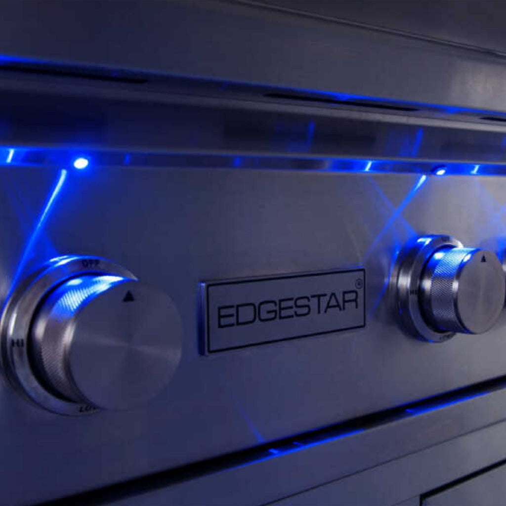 Edgestar 89K BTU 36-Inch Freestanding LED Lighting Grill And Cart With Rotisserie (SAK85914)