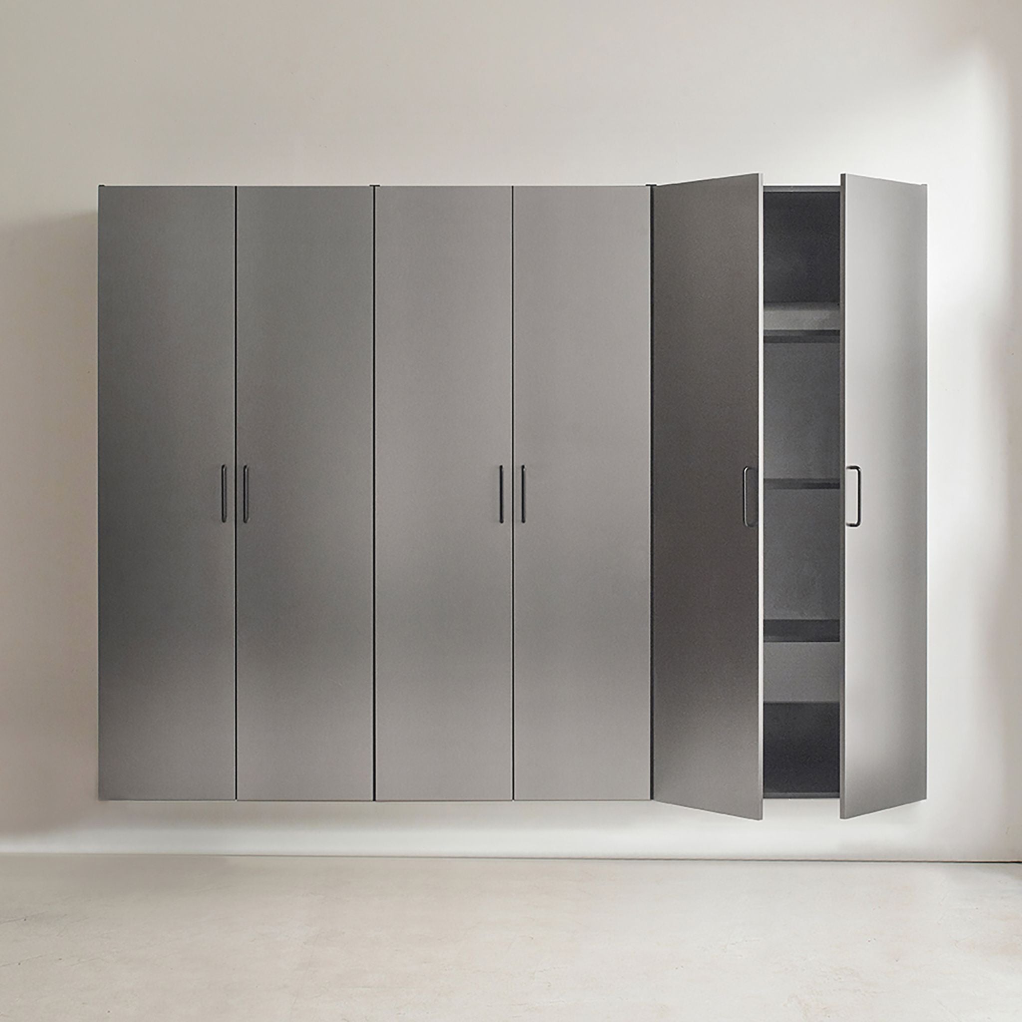 Extra Large Heavy-Duty 96-Inch Garage Cabinet Storage Set With Soft-Close Doors And Adjustable Shelves (SAK74369)