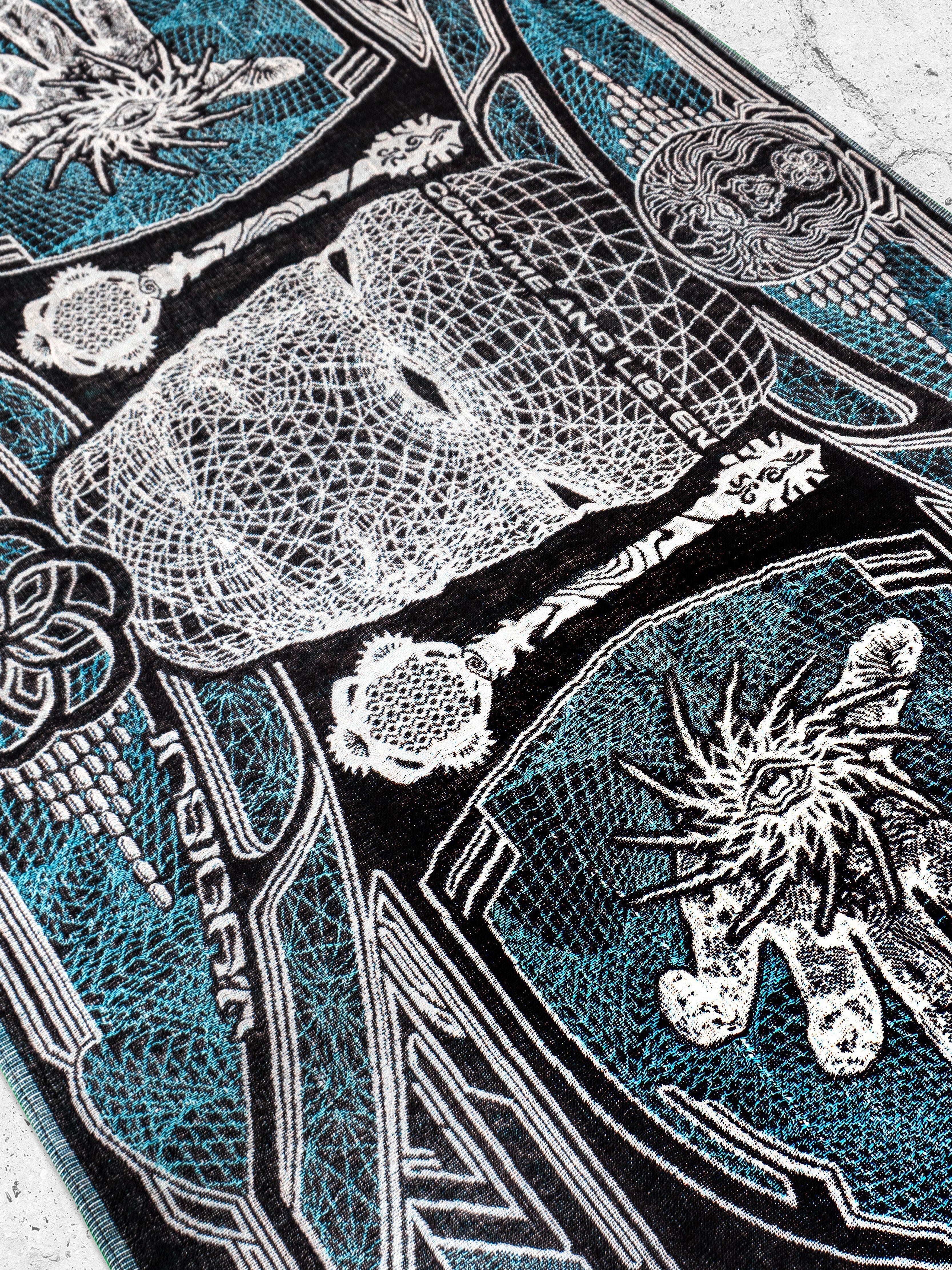 RESTOCKED ✦ GOLDEN TEACHERS V1 • AQUAMARINE • Festival Shawl/Scarf