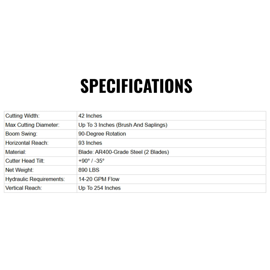 Heavy-Duty 42-Inch Articulating Brush Cutter Skid Steer Attachment (SAK17062)
